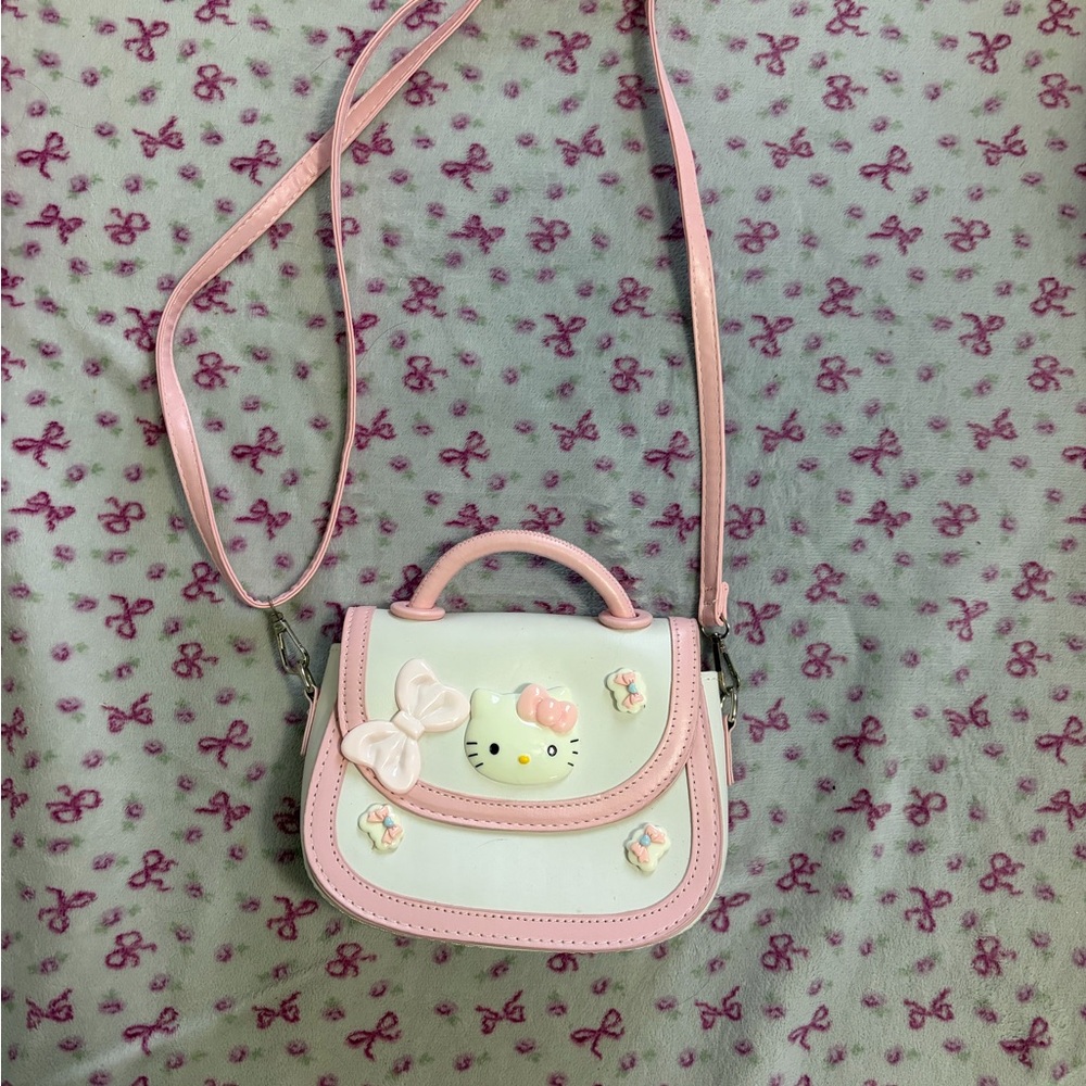 Sanrio Pink and White Crossbody Bag
